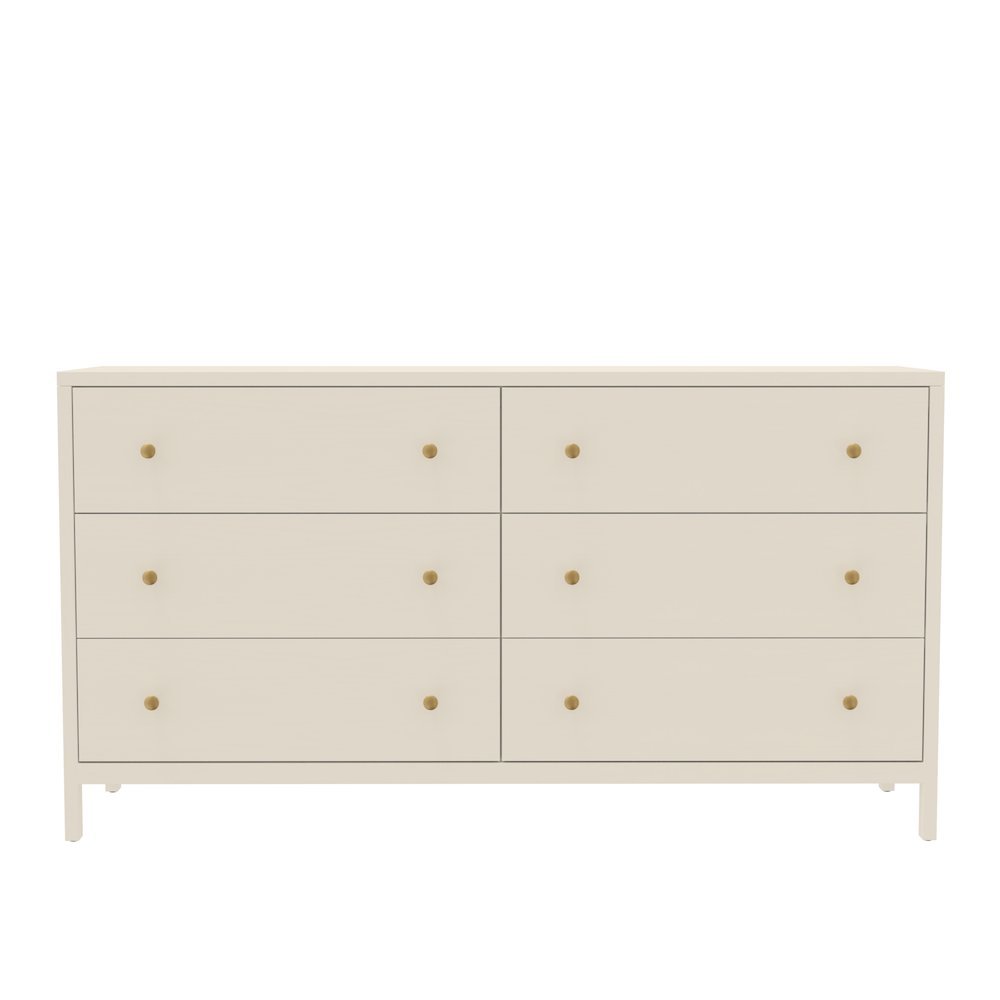 Modern Farmhouse Dresser with Multiple Drawers and Spacious Storage