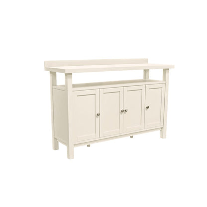 Sideboard with Open Shelf Modern Farmhouse Style Sturdy Storage