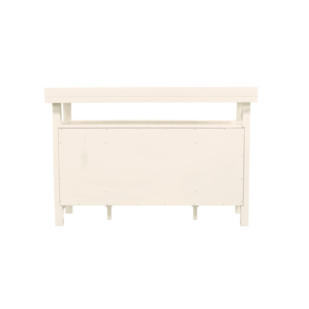 Sideboard with Open Shelf Modern Farmhouse Style Sturdy Storage