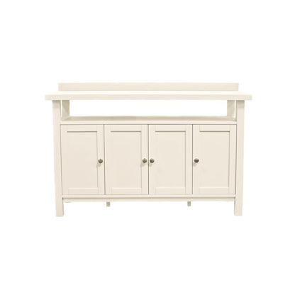 Sideboard with Open Shelf Modern Farmhouse Style Sturdy Storage