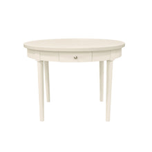 Round Dining Table with Modern Farmhouse Design and Drawer