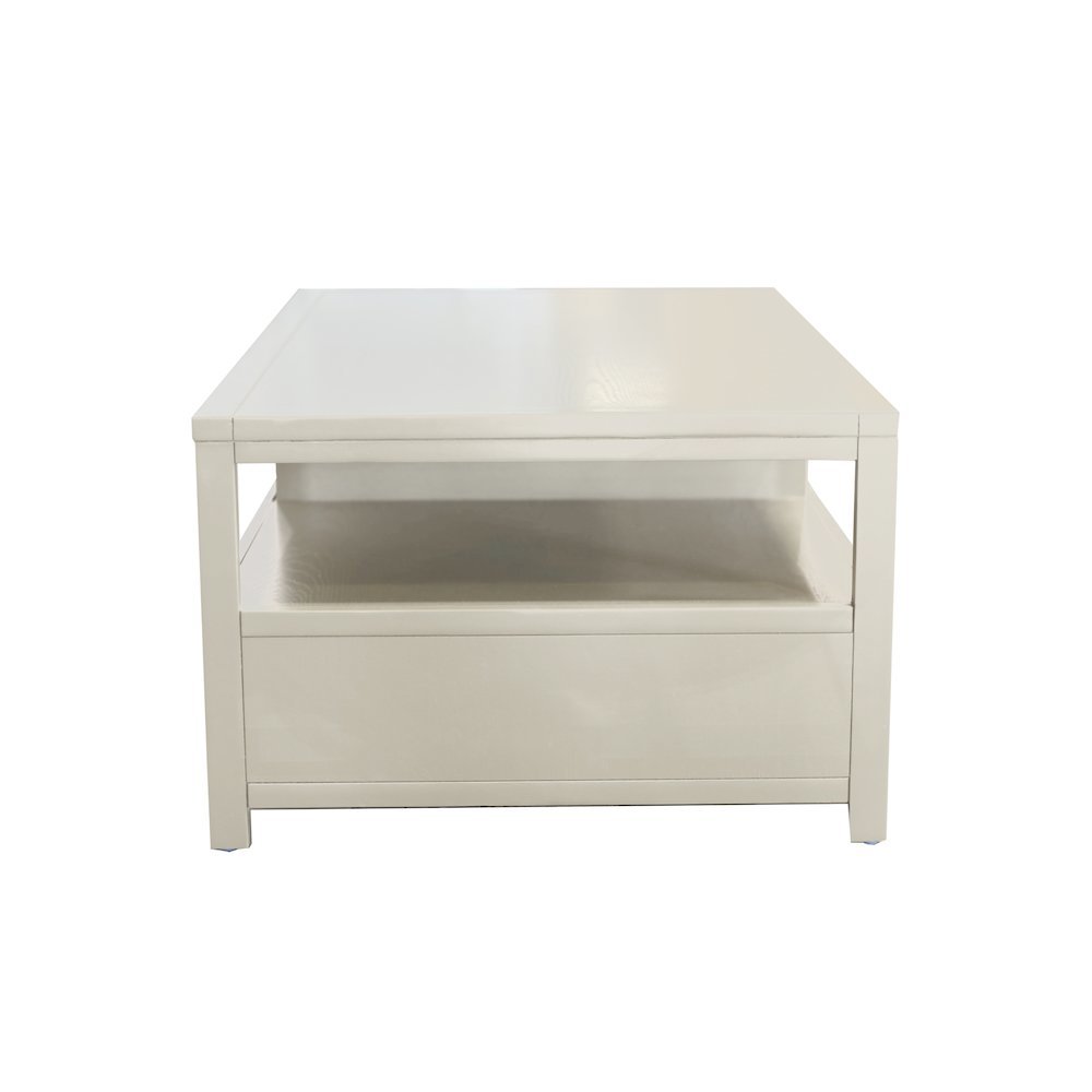 Cocktail Table Modern Farmhouse Style with Storage Drawer