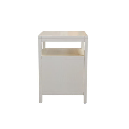 End Table with Drawer Modern Farmhouse Style Solid Wood Design