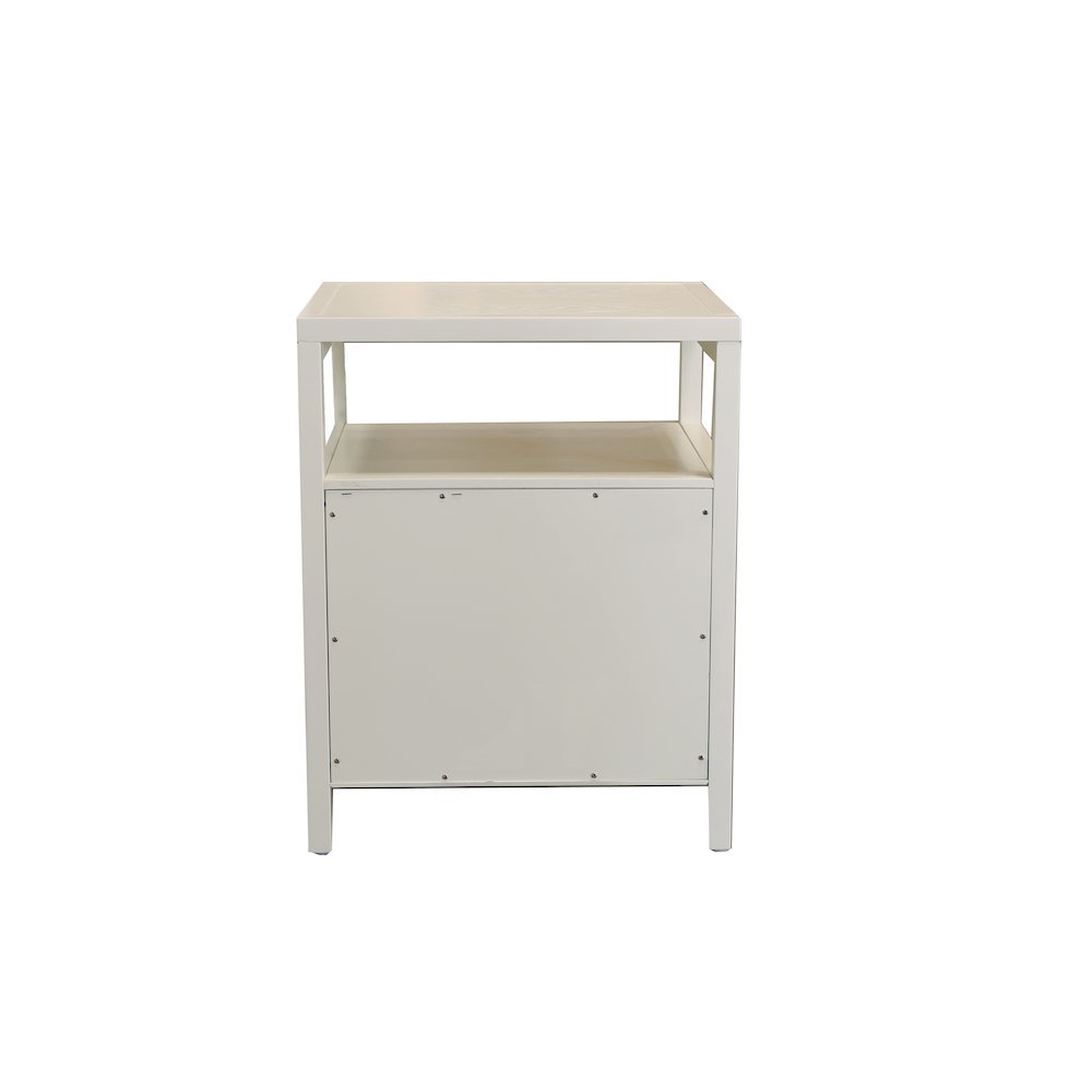 End Table with Drawer Modern Farmhouse Style Solid Wood Design