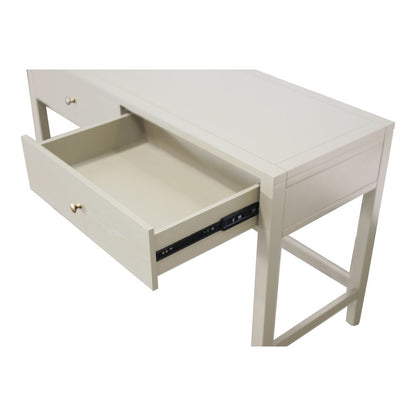 Writing Desk with Drawer Modern Farmhouse Style Solid Wood Surface