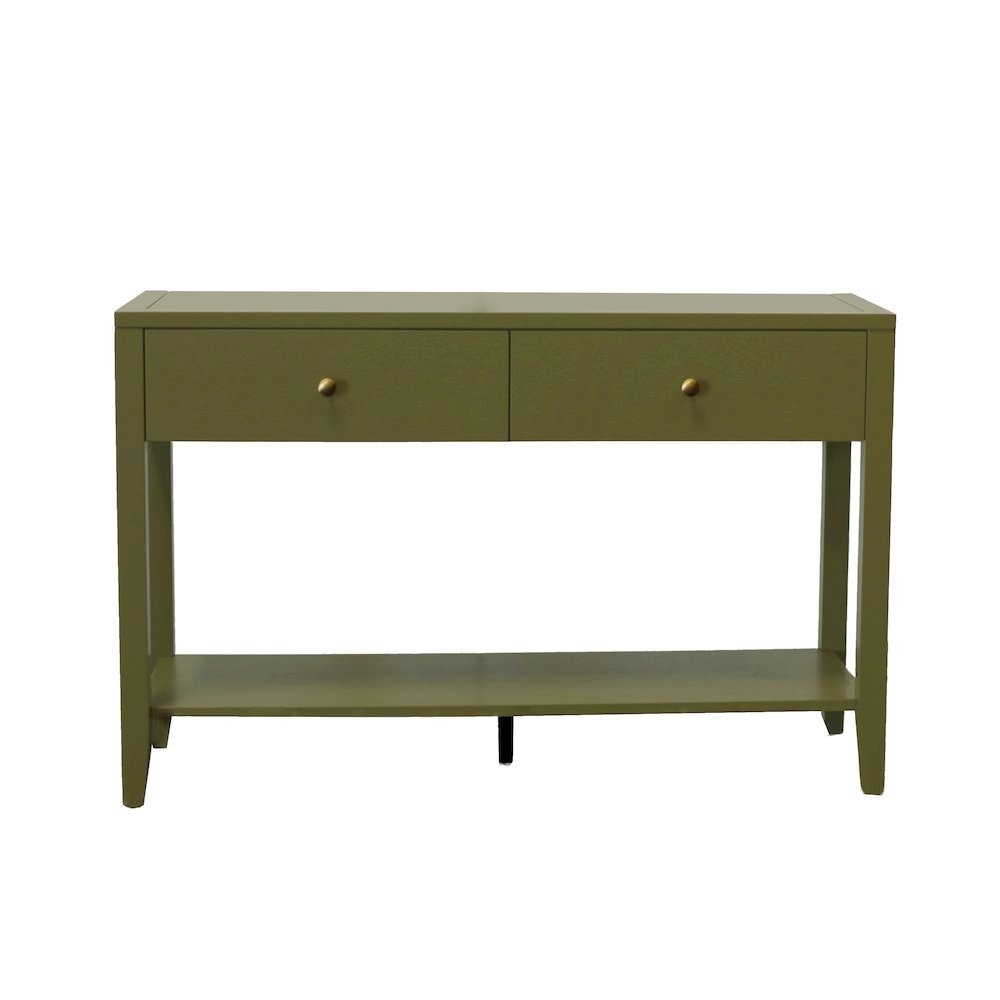 Console Table with Drawer Modern Farmhouse Style Single Piece