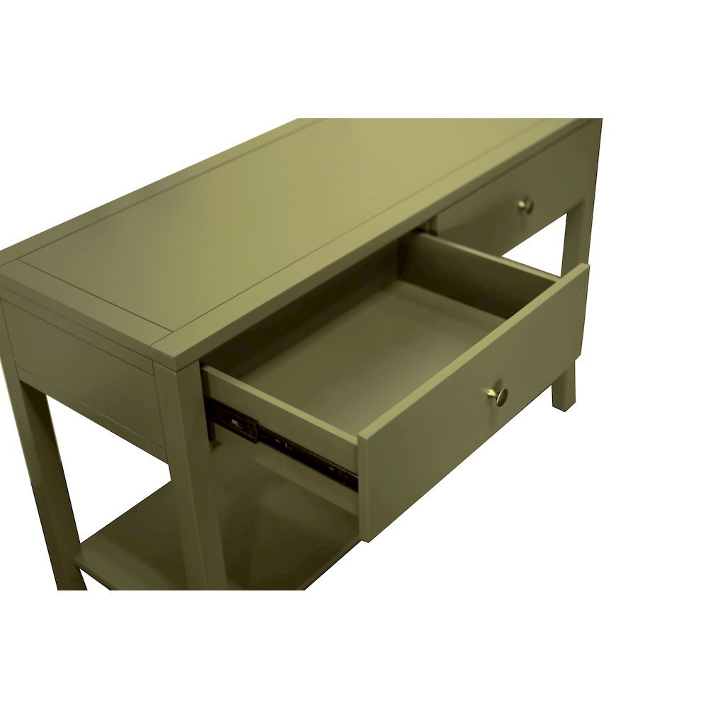 Console Table with Drawer Modern Farmhouse Style Single Piece