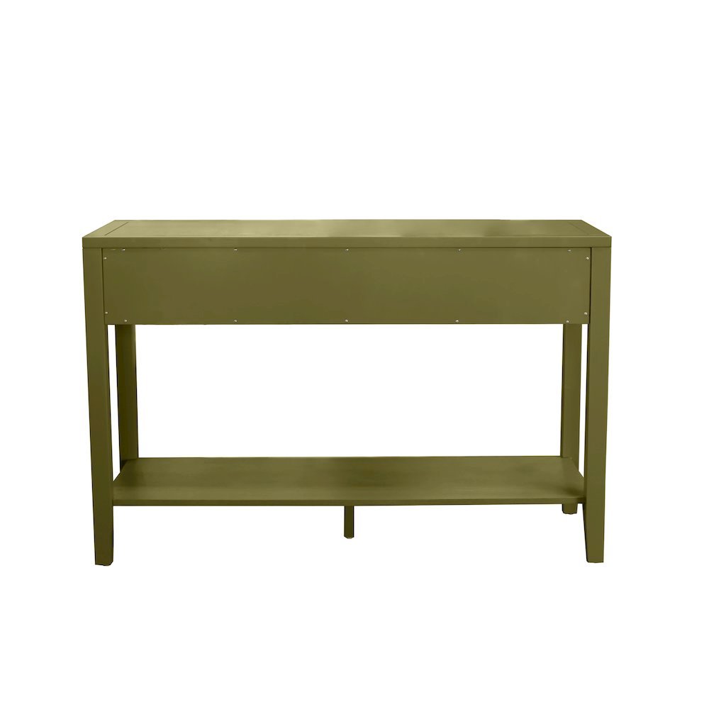 Console Table with Drawer Modern Farmhouse Style Single Piece