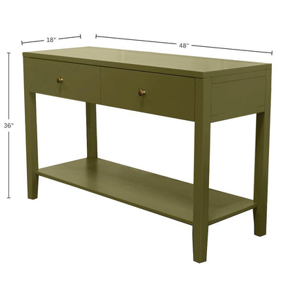 Console Table with Drawer Modern Farmhouse Style Single Piece
