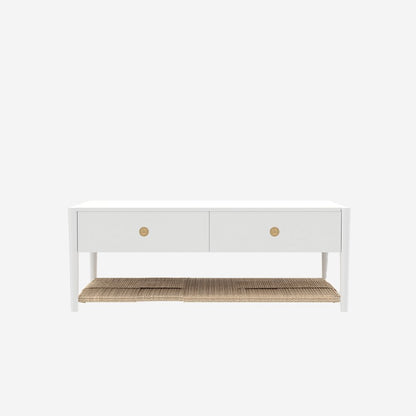 Coffee Table with Modern Design and Open Shelf Storage