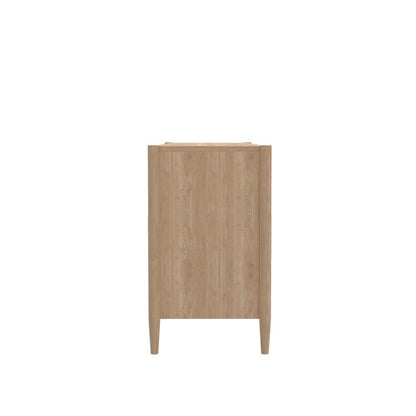 Light Wood Dresser with Modern Contemporary Design and Spacious Drawers