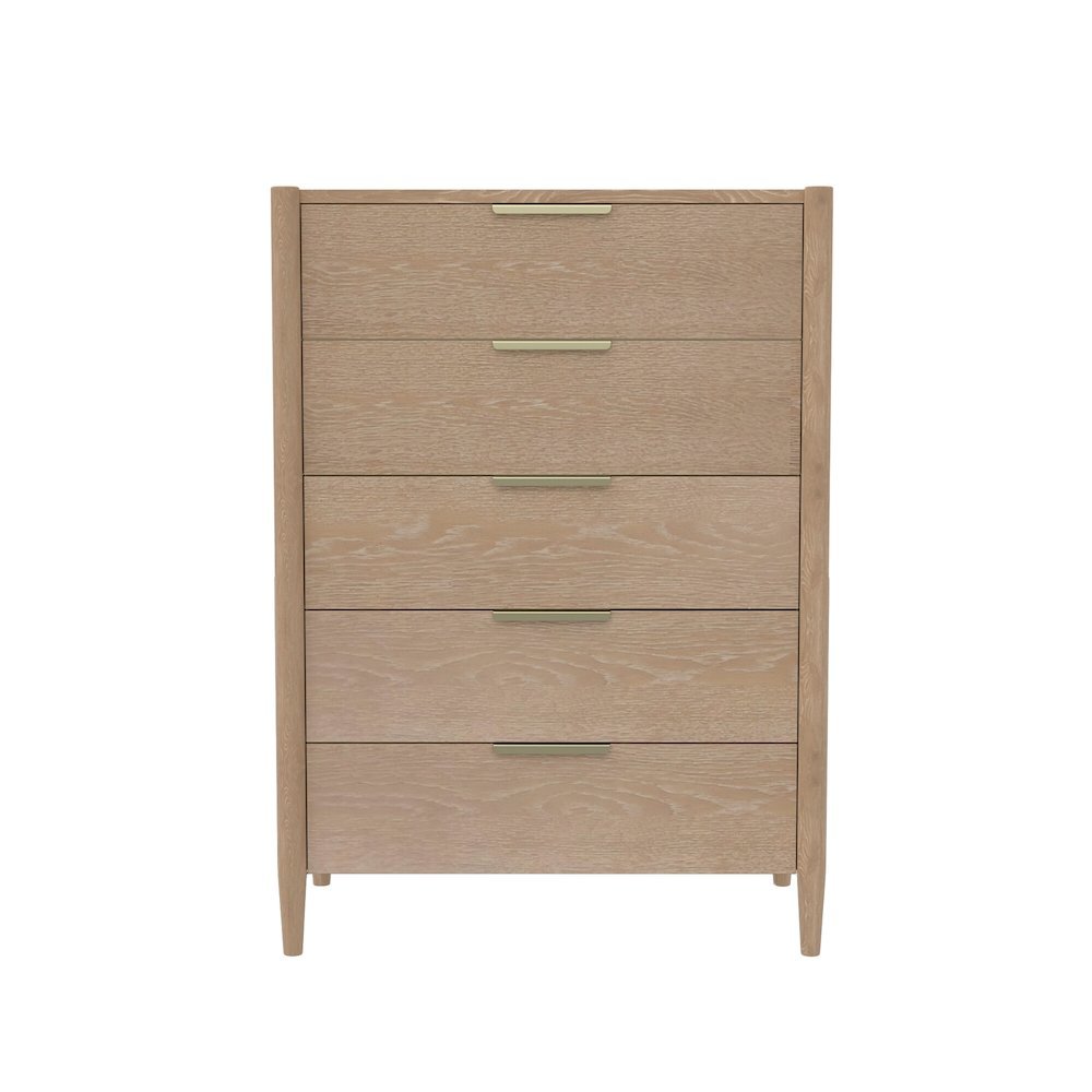Light Wood Accent Chest with Modern Contemporary Design and Spacious Drawer