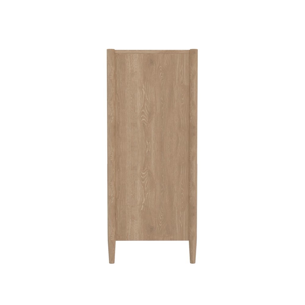 Light Wood Accent Chest with Modern Contemporary Design and Spacious Drawer