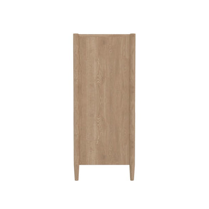 Light Wood Accent Chest with Modern Contemporary Design and Spacious Drawer