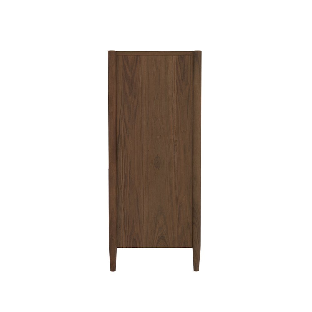 Walnut Accent Chest with Modern Contemporary Design and Spacious Drawer
