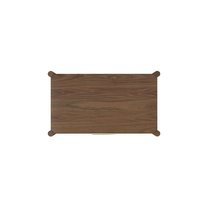 Walnut Accent Chest with Modern Contemporary Design and Spacious Drawer