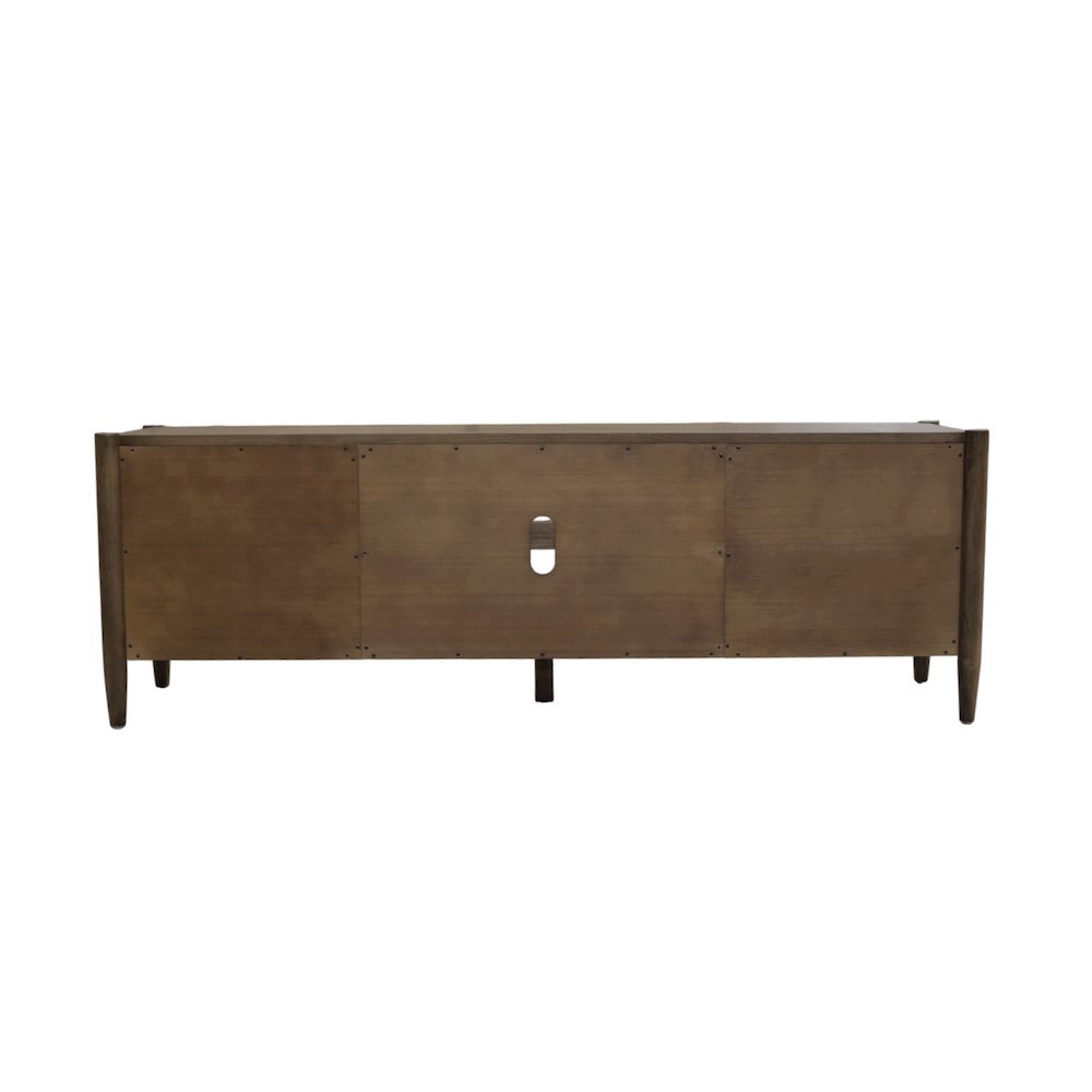 Walnut TV Console with Modern Contemporary Design and Durable Construction