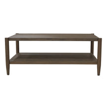 Walnut Rectangular Coffee Table with Modern Contemporary Design and Sturdy Build