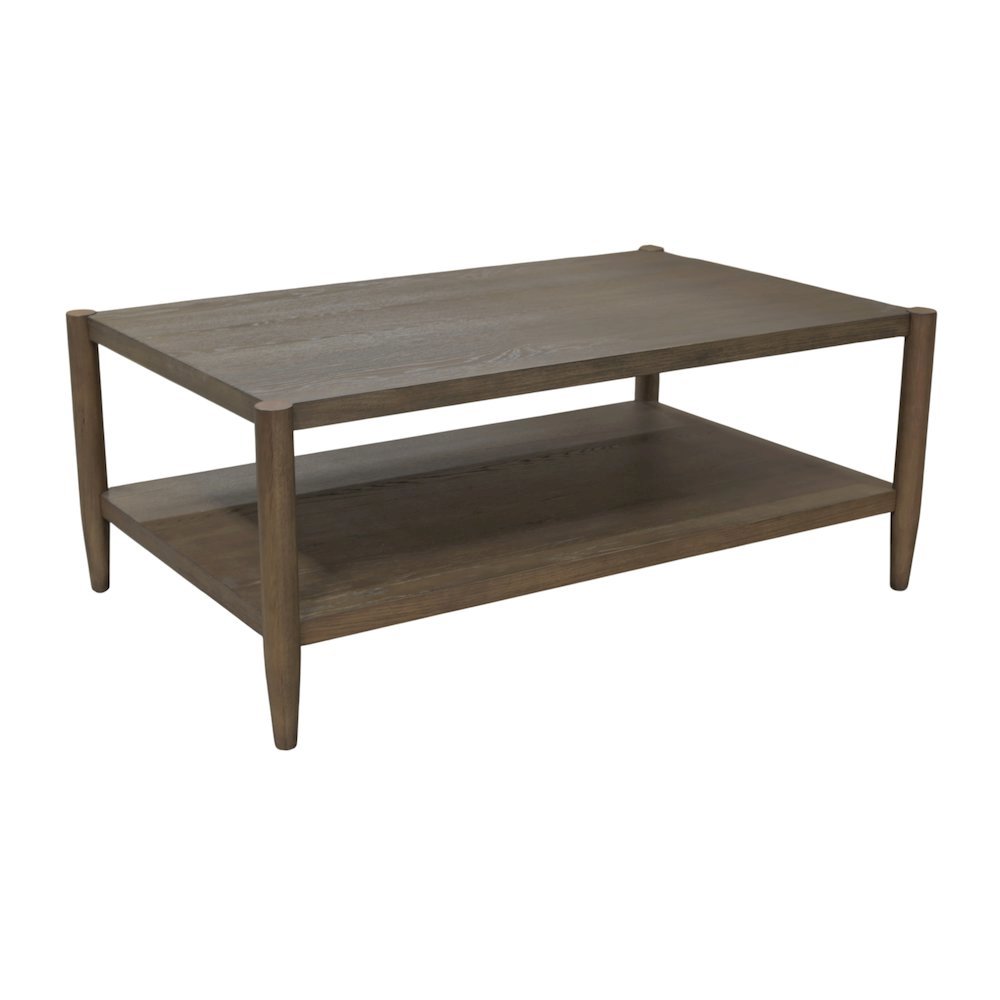 Walnut Rectangular Coffee Table with Modern Contemporary Design and Sturdy Build
