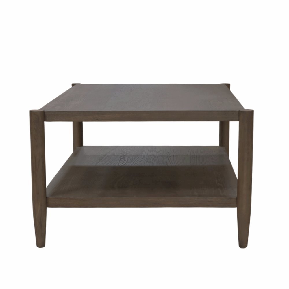 Walnut Rectangular Coffee Table with Modern Contemporary Design and Sturdy Build