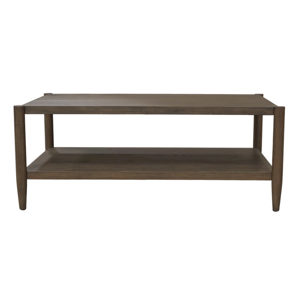 Walnut Rectangular Coffee Table with Modern Contemporary Design and Sturdy Build