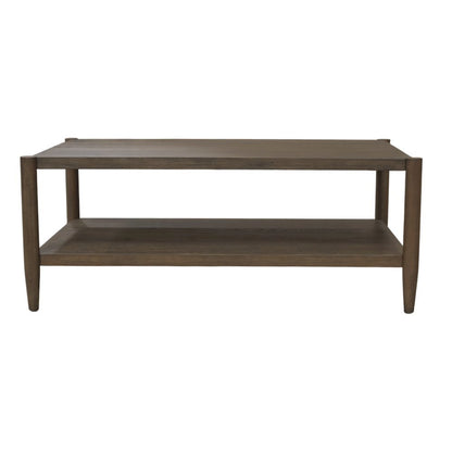 Walnut Rectangular Coffee Table with Modern Contemporary Design and Sturdy Build