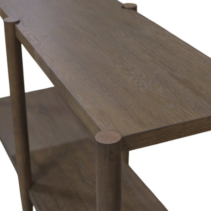 Walnut Console Table Modern Contemporary Design with Sturdy Construction