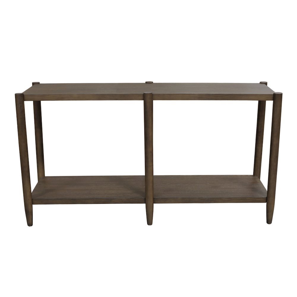 Walnut Console Table Modern Contemporary Design with Sturdy Construction