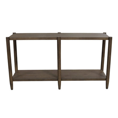 Walnut Console Table Modern Contemporary Design with Sturdy Construction
