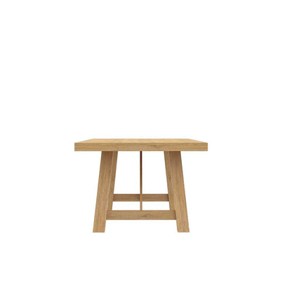 Light Wood Dining Table with Modern Farmhouse Design and Sturdy Build