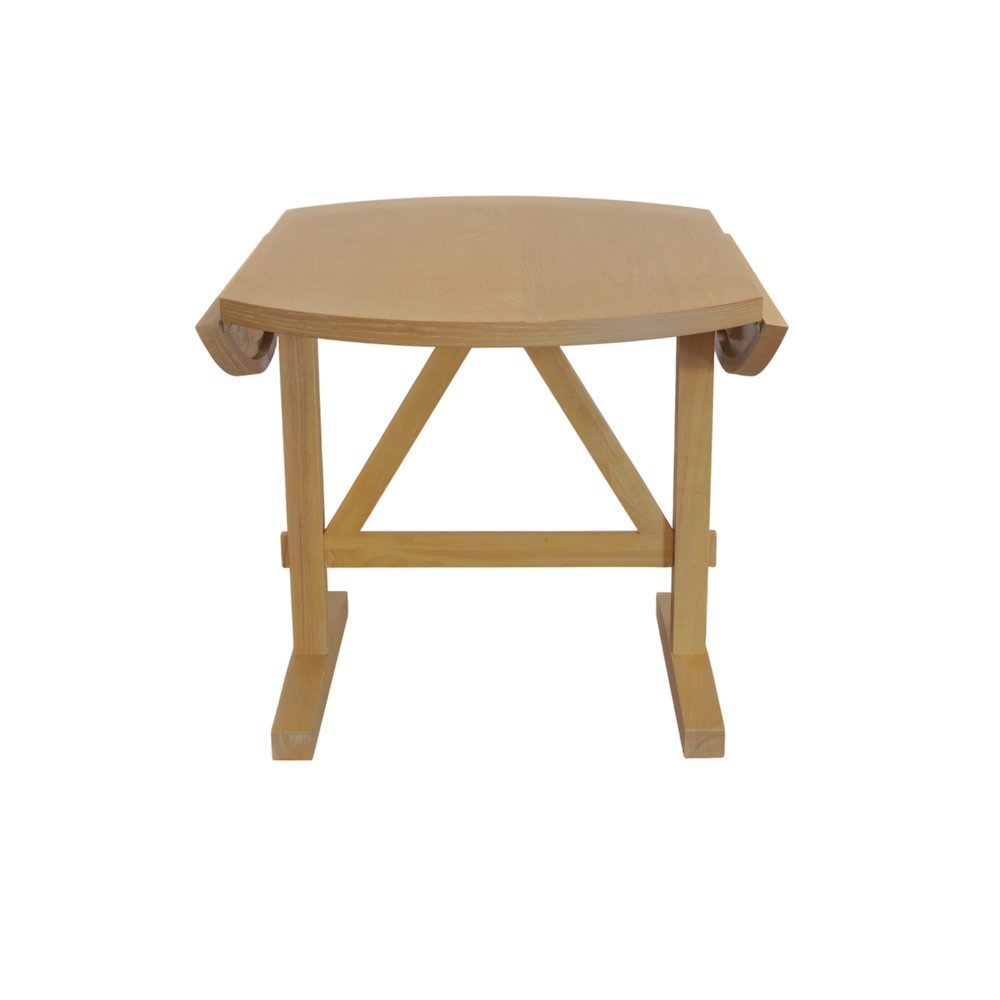 Round Dining Table Modern Farmhouse Style Single Piece Durable Design