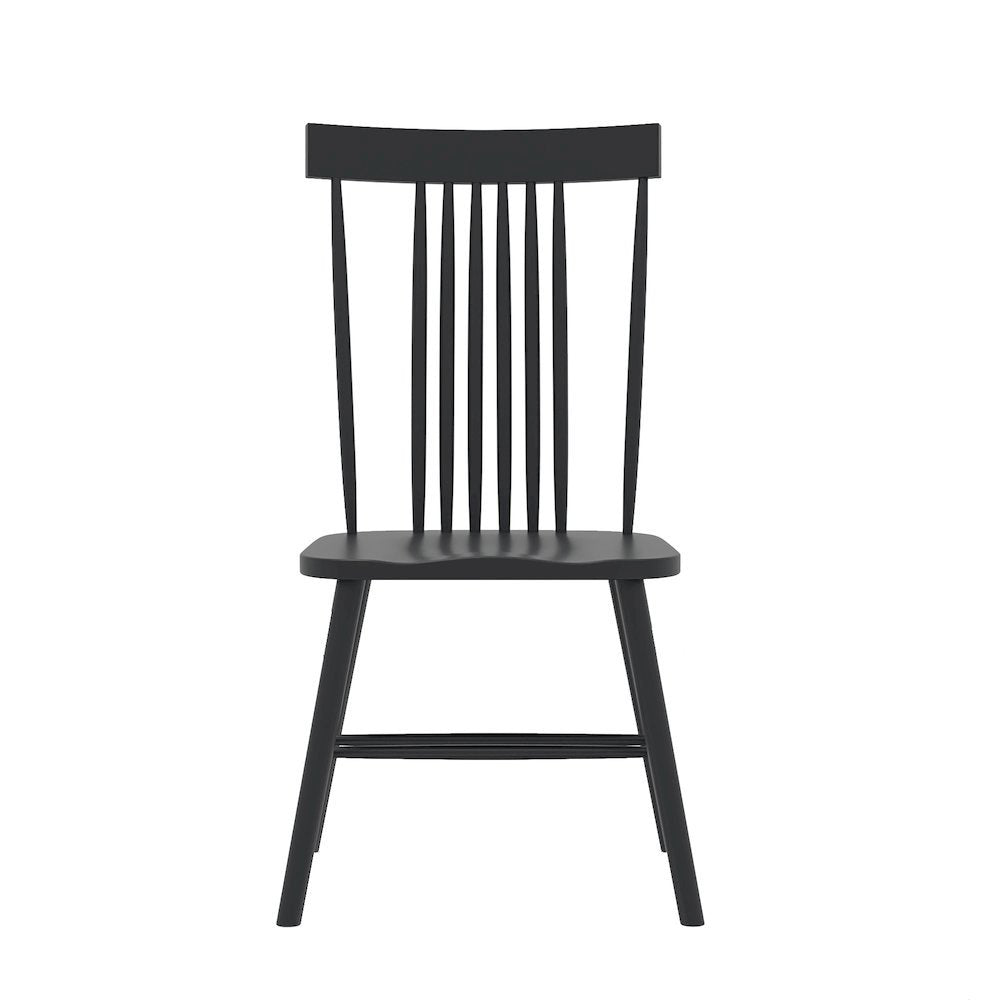 Black Side Chair Modern Farmhouse Design with Comfortable Seating