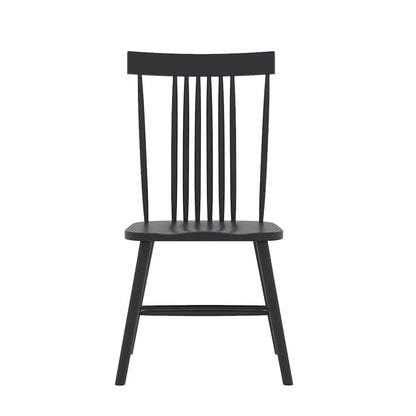 Black Side Chair Modern Farmhouse Design with Comfortable Seating