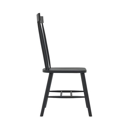 Black Side Chair Modern Farmhouse Design with Comfortable Seating