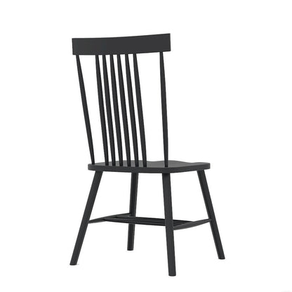 Black Side Chair Modern Farmhouse Design with Comfortable Seating