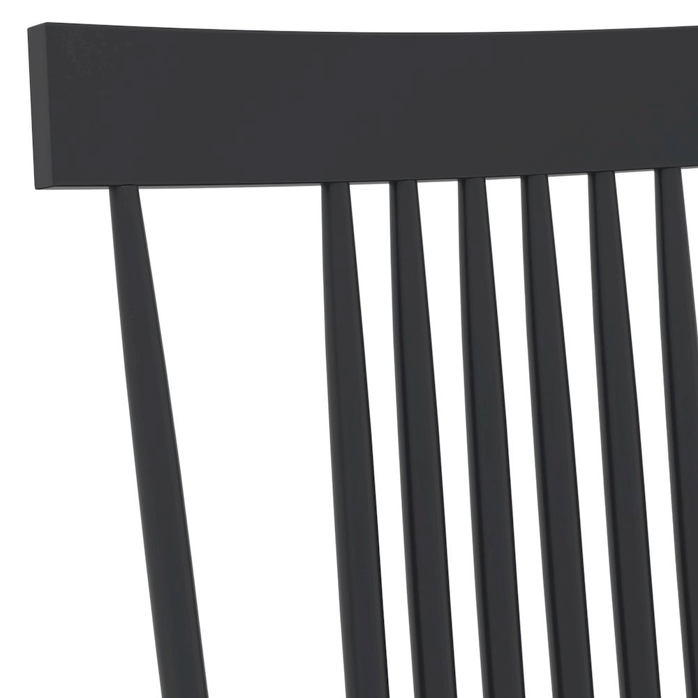 Black Side Chair Modern Farmhouse Design with Comfortable Seating