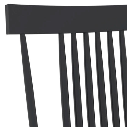 Black Side Chair Modern Farmhouse Design with Comfortable Seating