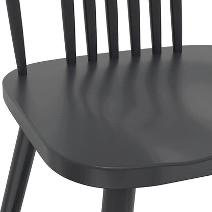 Black Side Chair Modern Farmhouse Design with Comfortable Seating