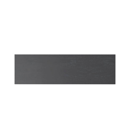 Black Modern Farmhouse Dining Bench with Sturdy Frame and Comfortable Seating