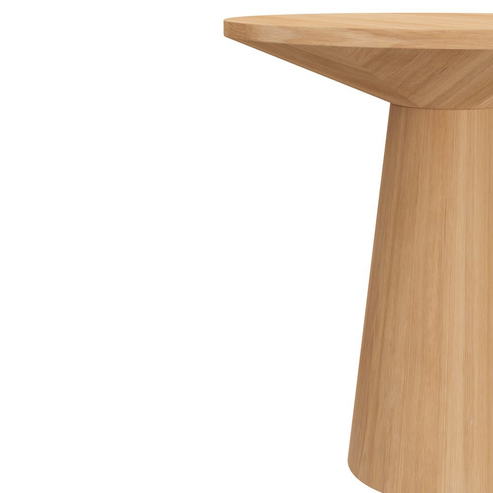 Wood-Tone End Table with Modern Design and Sturdy Construction