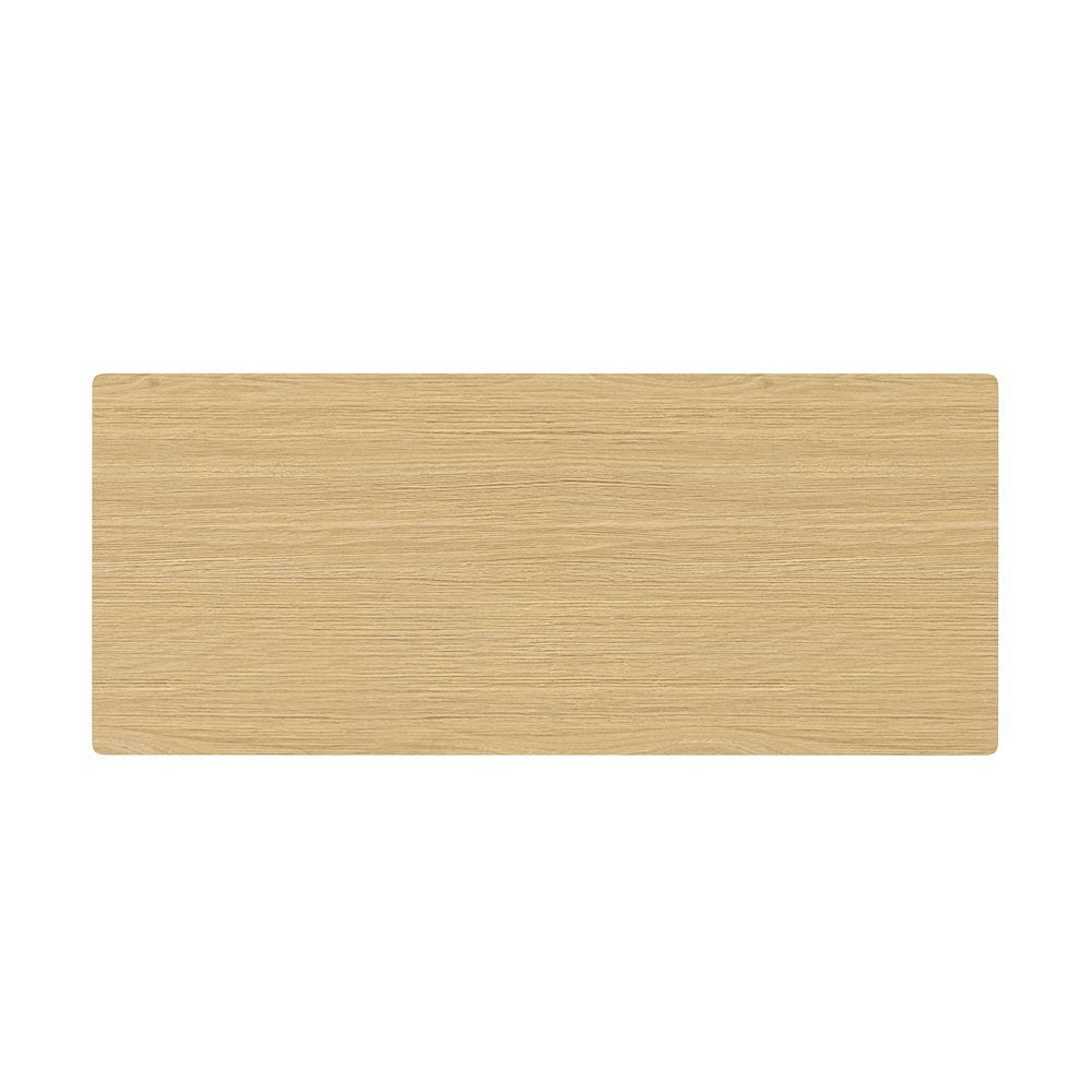 Rectangular Light Oak Extension Dining Table with Adjustable Height