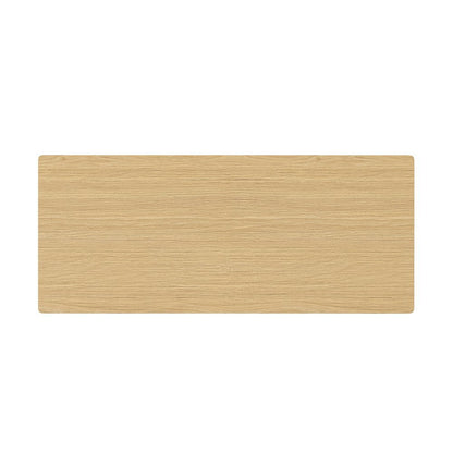 Rectangular Light Oak Extension Dining Table with Adjustable Height