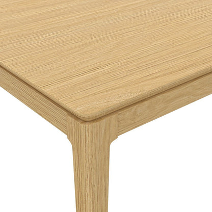 Rectangular Light Oak Extension Dining Table with Adjustable Height