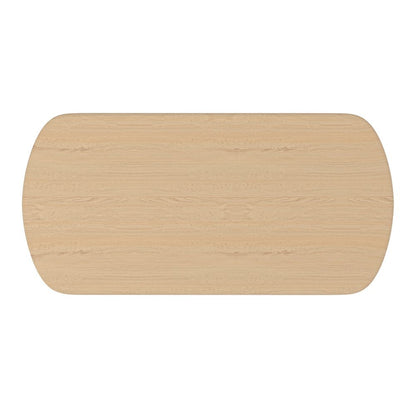 Dining Table Light Oak Modern Design Single Piece Sturdy Construction