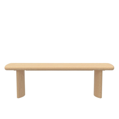 Light Oak Modern Dining Bench with Sturdy Frame and Comfortable Seating
