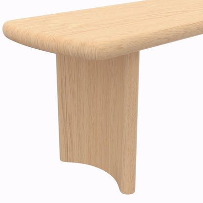 Light Oak Modern Dining Bench with Sturdy Frame and Comfortable Seating