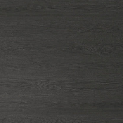 Dining Table Black Modern Design Durable Construction Solid Wood Surface