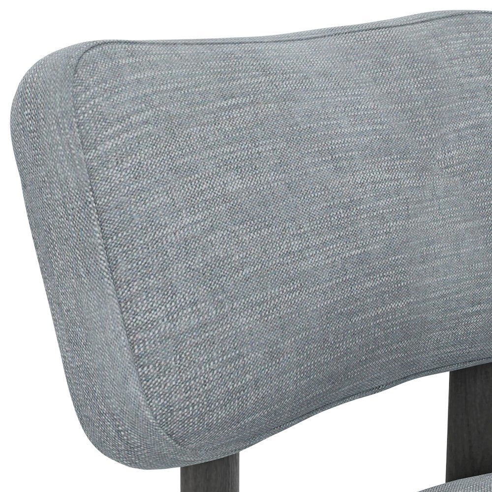 Black Upholstered Side Chairs Set of 2 with Modern Design