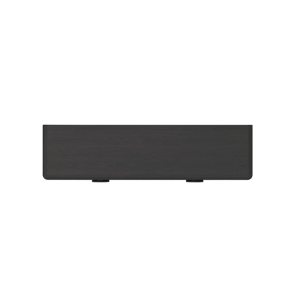 Black Modern Sideboard with Spacious Storage and Sleek Minimalist Design