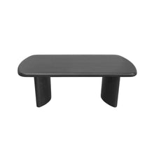 Black Modern Coffee Table with Sturdy Legs and Spacious Surface